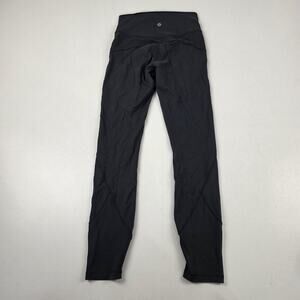 Lululemon Leggings Womens 4 Gray High Rise Full Length Seam Detail Yoga Athletic